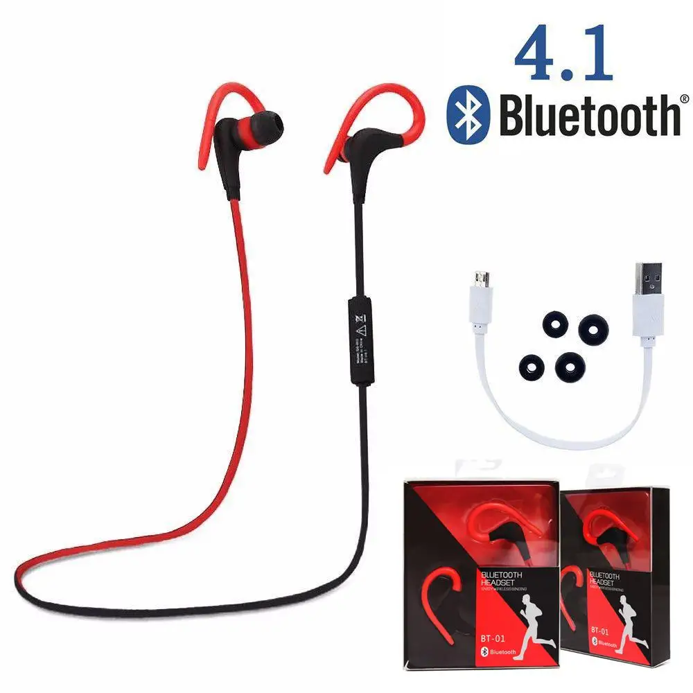 

Wireless Headset Bluetooth V4.1 Stereo Sport Earphone with Mic Noise Cancelling Connect Two Devices Simultaneously