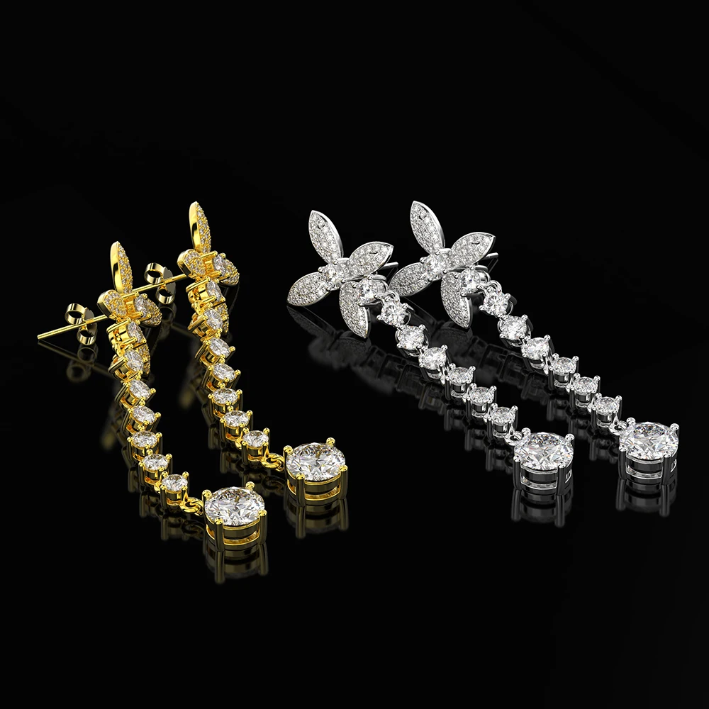 Женские серьги подвески с бантом серебро 925 пробы|Серьги-подвески| |