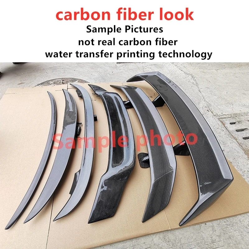 

Use For Audi Q3 2014--2015 Year Spoiler ABS Plastic Carbon Fiber Look Rear Trunk Wing Car Body Kit Accessories
