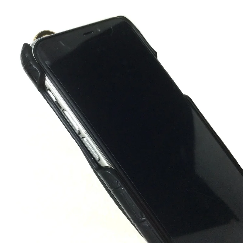 

Real Genuine Leather Hand Shoulder Strap Holder Phone Cases For iPhone 11 Pro Max 11Pro Luxury Crocodile Slim Hard Cover Case