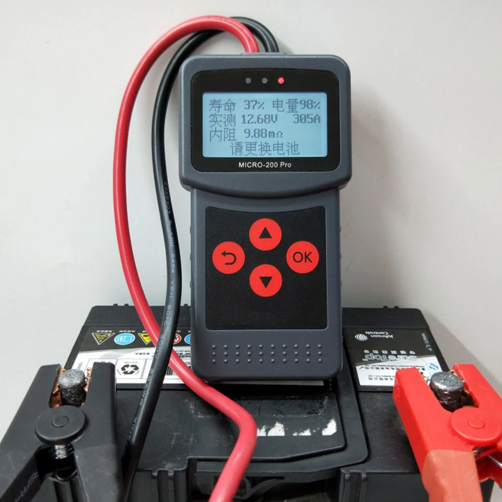 

MICRO-200 PRO Car Battery Charger Tester Analyzer 12V Voltage Battery Test Car Charging Circut Load Tester Tools kit