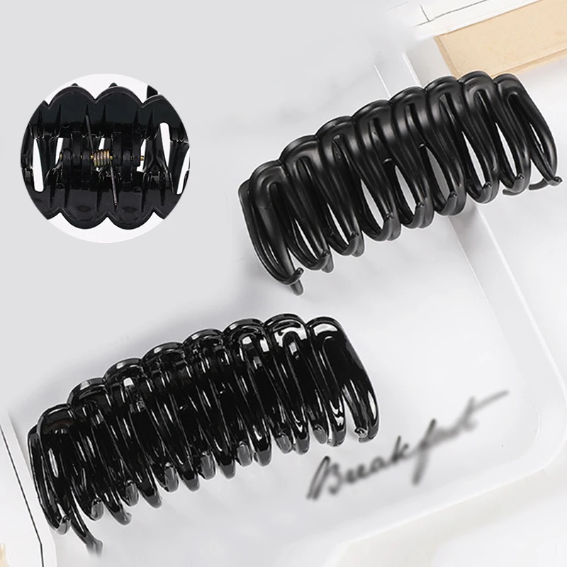 

Black Hair Claws Large Hairpin Clamps Hair Crab Scrub Black Hair Claw Ponytail Hair Holder Thick Jumbo Hair Clip Barrettes