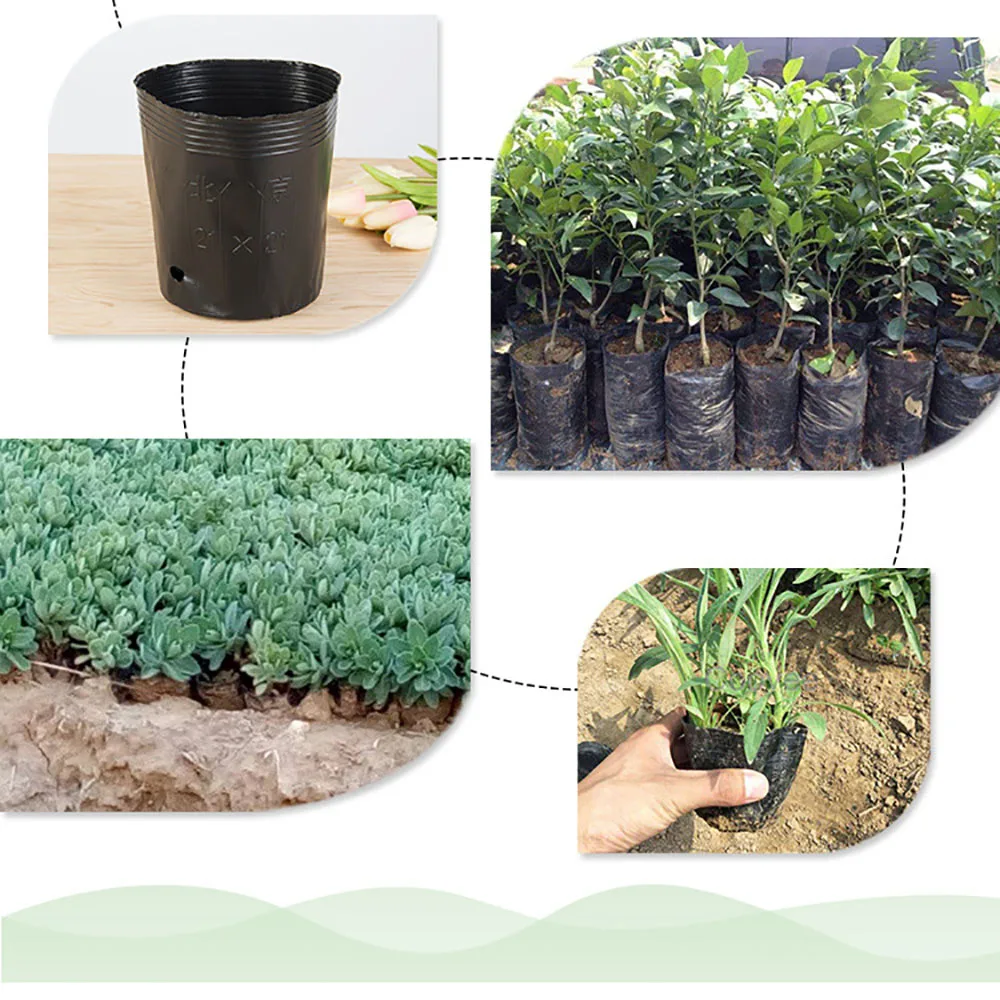 Пластиковый горшок для саженцев цветов растений контейнер посадки семян сада