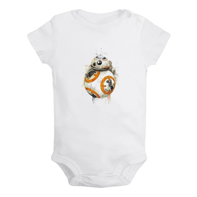 JcBaby1275WD BB-8 «Звездные войны», «Пробуждение силы», «Сопротивление», Одежда для новорожденных мальчиков и девочек, комбинезон с принтом, боди для младенцев, хлопковые комплекты одежды - Цвет: JcBaby1275WD