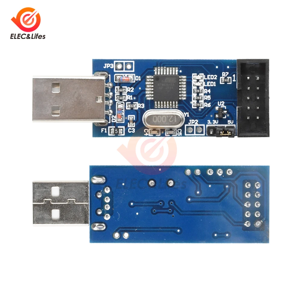 1 шт. USBASP модуль загрузчика USBISP AVR программатор USB ISP ASP ATMEGA8 ATMEGA128 Поддержка Win7 64 |