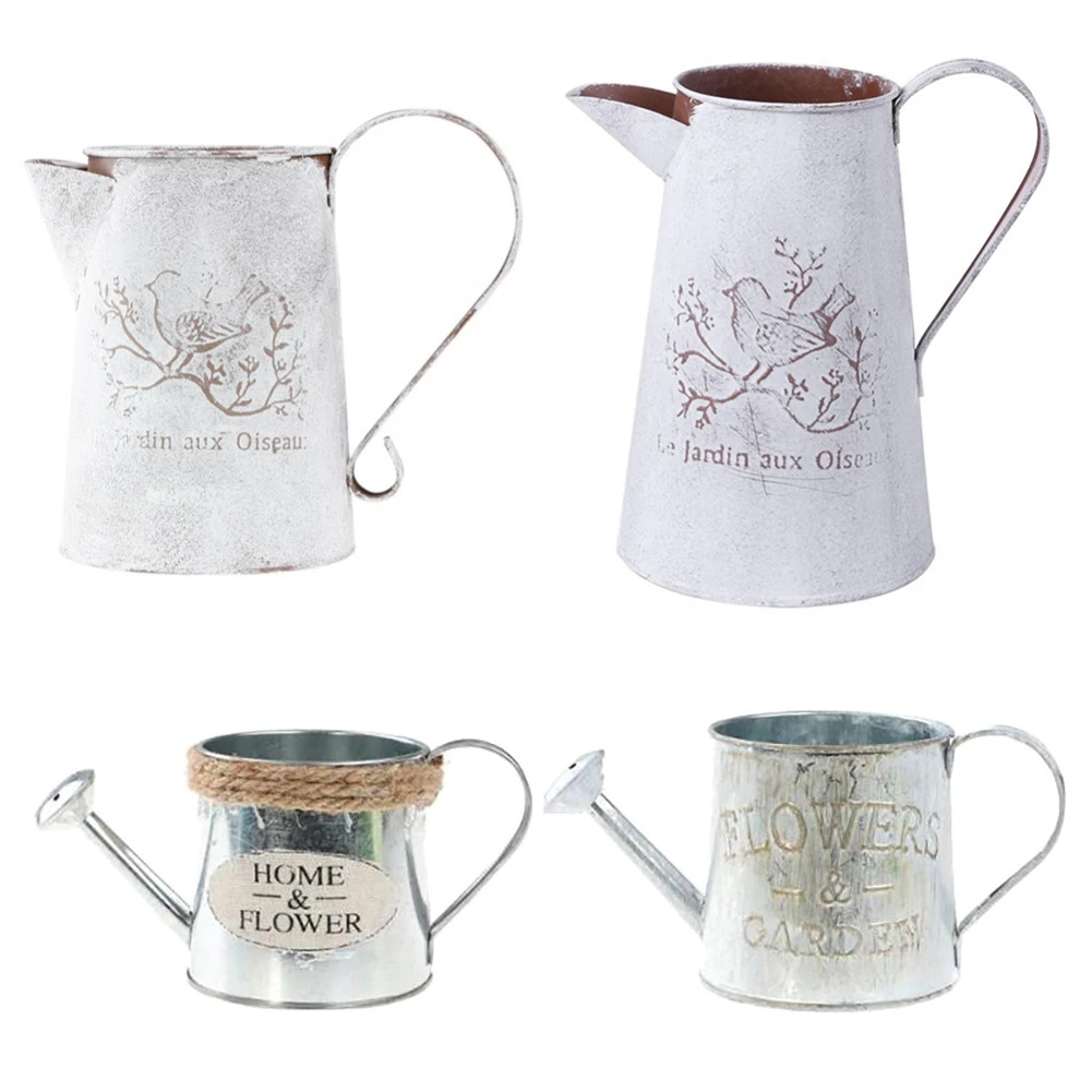 Ретро Железный цветочный горшок в скандинавском стиле держатель ваза украшения