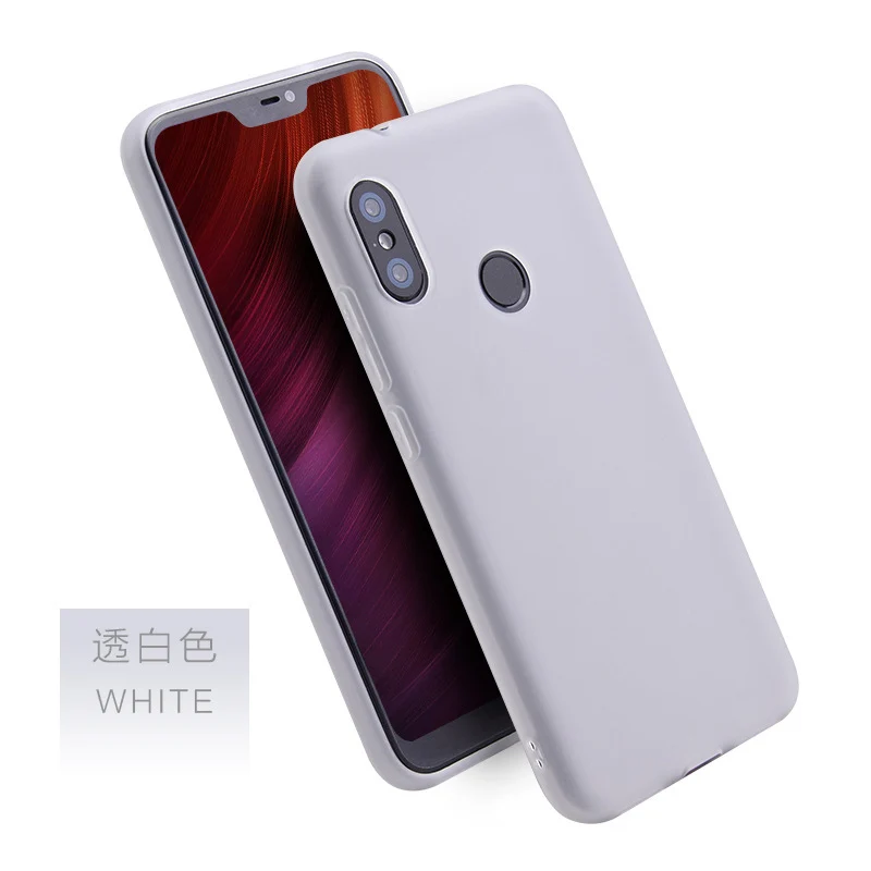 Translucent White Чехол для Xiao mi Pocophone F1 ярких цветов для Xiaomi mi A2 Lite A1 A2 mi 5S mi 6 mi 8 SE Explorer чехол на Xiaomi mi Max 2 Note 3 mi x 2S - Цвет: Translucent White