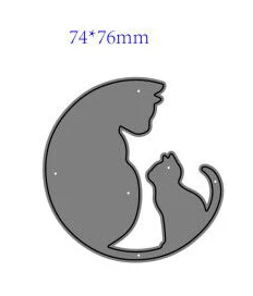 

Cat Shape Metal Cutting Die DIY for Scrapbooking Decoration Crafts