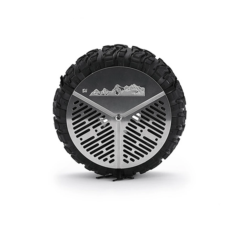 

Stainless Steel Spare Tire Cover DIY Kits for 1/10 TRX4 TRX6 SCX10 III RC Crawler Car Parts