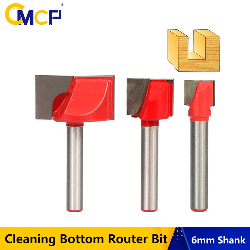 Концевая фреза из карбида древесины с 2 зубьями красная 6 мм 1 шт.|Фреза| |