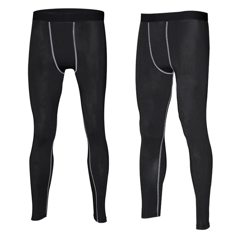 Быстросохнущие эластичные флисовые лосины мужские Леггинсы для спортивного