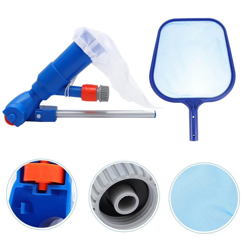 

1 Set Cleaning Tool Set Convenient Dirt Suction Device with Fishing Net (Blue)