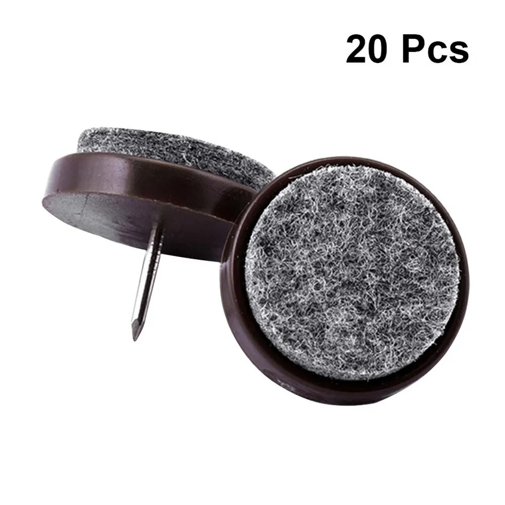 20 шт. Войлок скользит с винтовым стулом металлический круглый коврик для ног