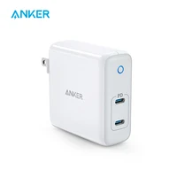 Anker 60W 2-Port USB C Charger, PowerPort Atom PD 2 [GAN Tech] Compact Foldable Wall Charger, Power Delivery for MacBook Pro