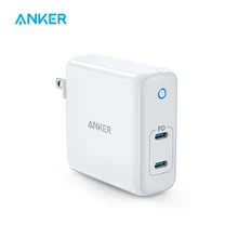 Anker 60W 2-Port USB C Charger, PowerPort Atom PD 2 [GAN Tech] Compact Foldable Wall Charger, Power Delivery for MacBook Pro