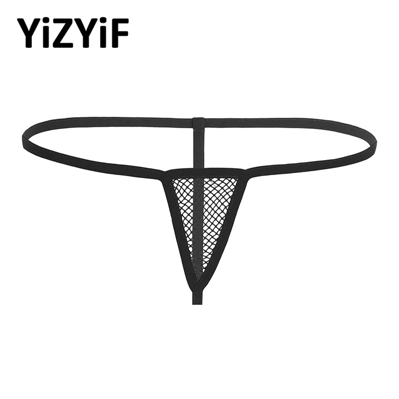 

Women Swimwear G-string Bikini Briefs Sexy Lingerie Underwear Stretchy Fishnet Open Butt Low-waisted Lady Underpants Panties
