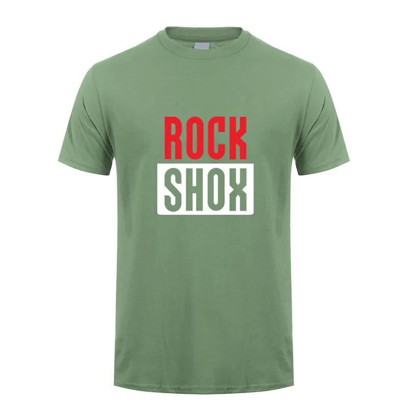 

Rockshox Rock Shox T Shirt Tops New Fashion Short Sleeve Moutain Biker Bicycler T-shirts Tees