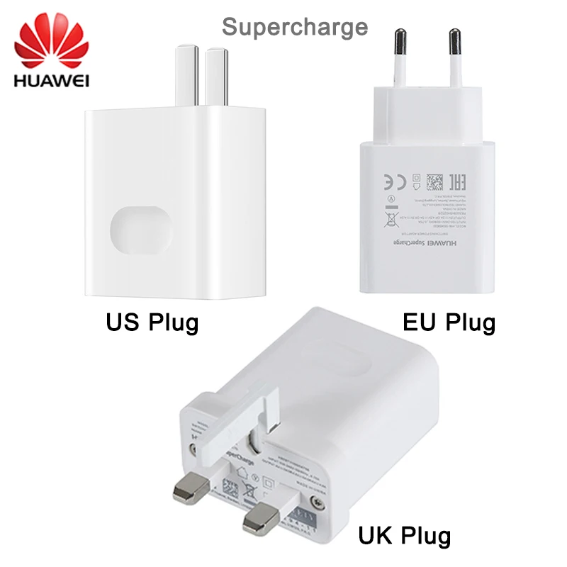 Оригинальный HUAWEI 22 5 W 5V/4.5A 4 V/5A EU/US/UK USB быстрое Сетевое зарядное устройство Supercharge