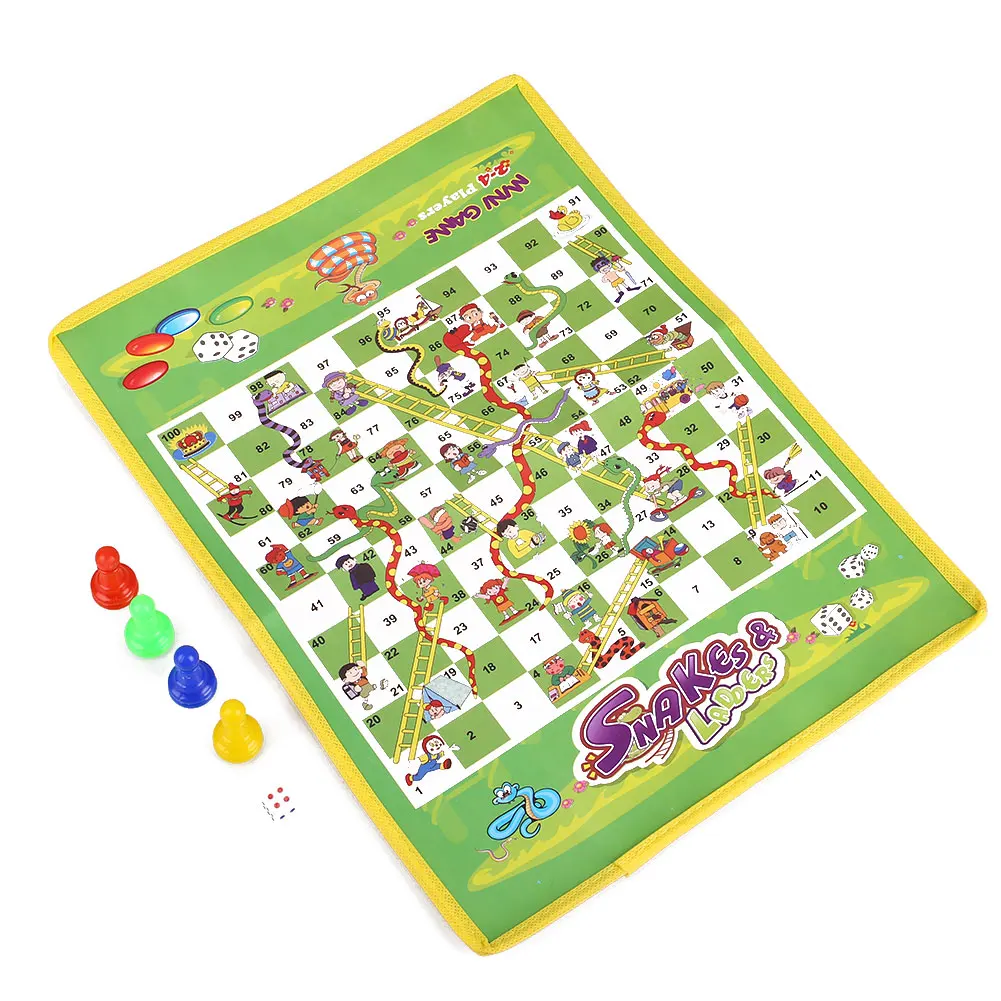 Шахматы Ludo складной Snake Chess дети портативный игра-головоломка Дошкольное обучение