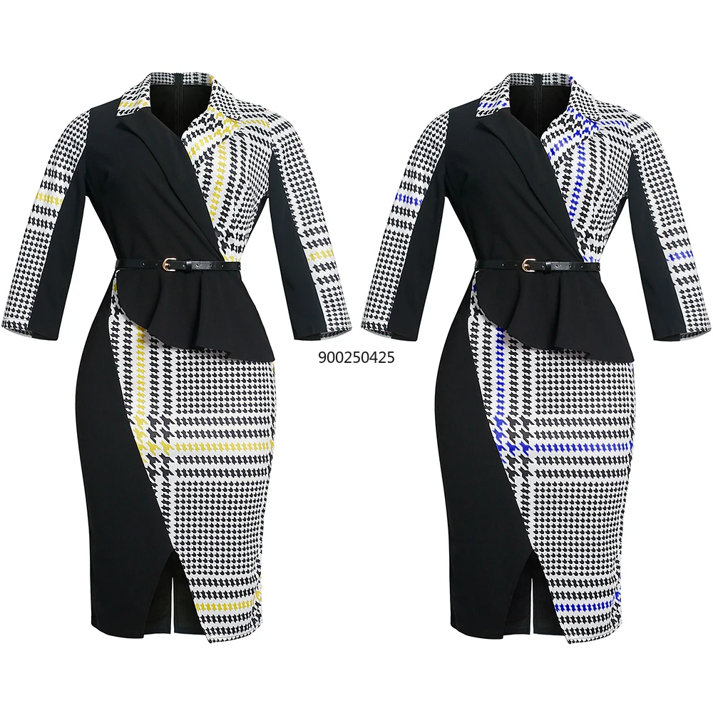 Женское винтажное платье в полоску с V-образным вырезом | Тематическая одежда и