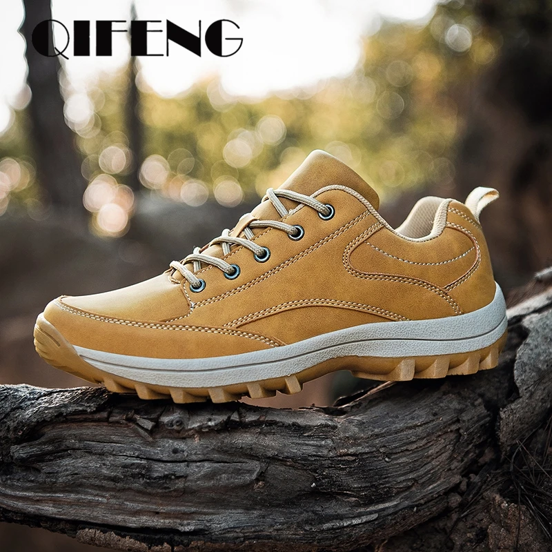 

Осенне-зимняя мужская повседневная обувь, Классическая уличная спортивная внедорожная обувь, износостойкие Нескользящие кроссовки на тол...