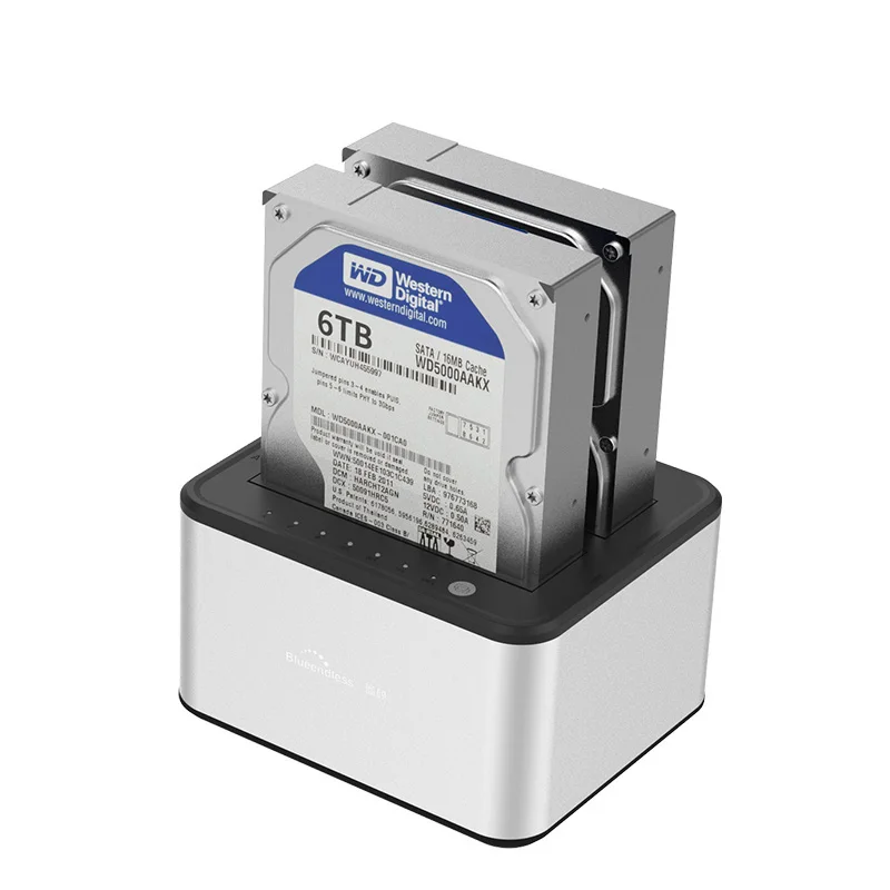 Blueendless 2 5 дюйма/3 дюйма Hdd док-станция Dual Bay копия Sata Usb 3 0 футляр для внешнего