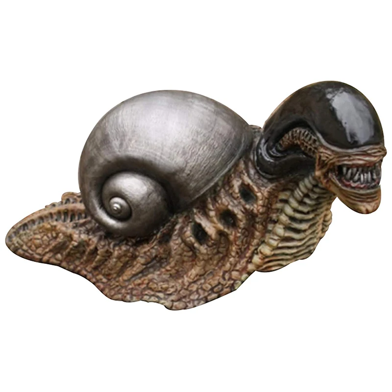 

AT69 -Alien Улитка Статуя Рисунок Статуи коллекция моделей кукол подарки на день рождения с длинными, украшение для сада и дома