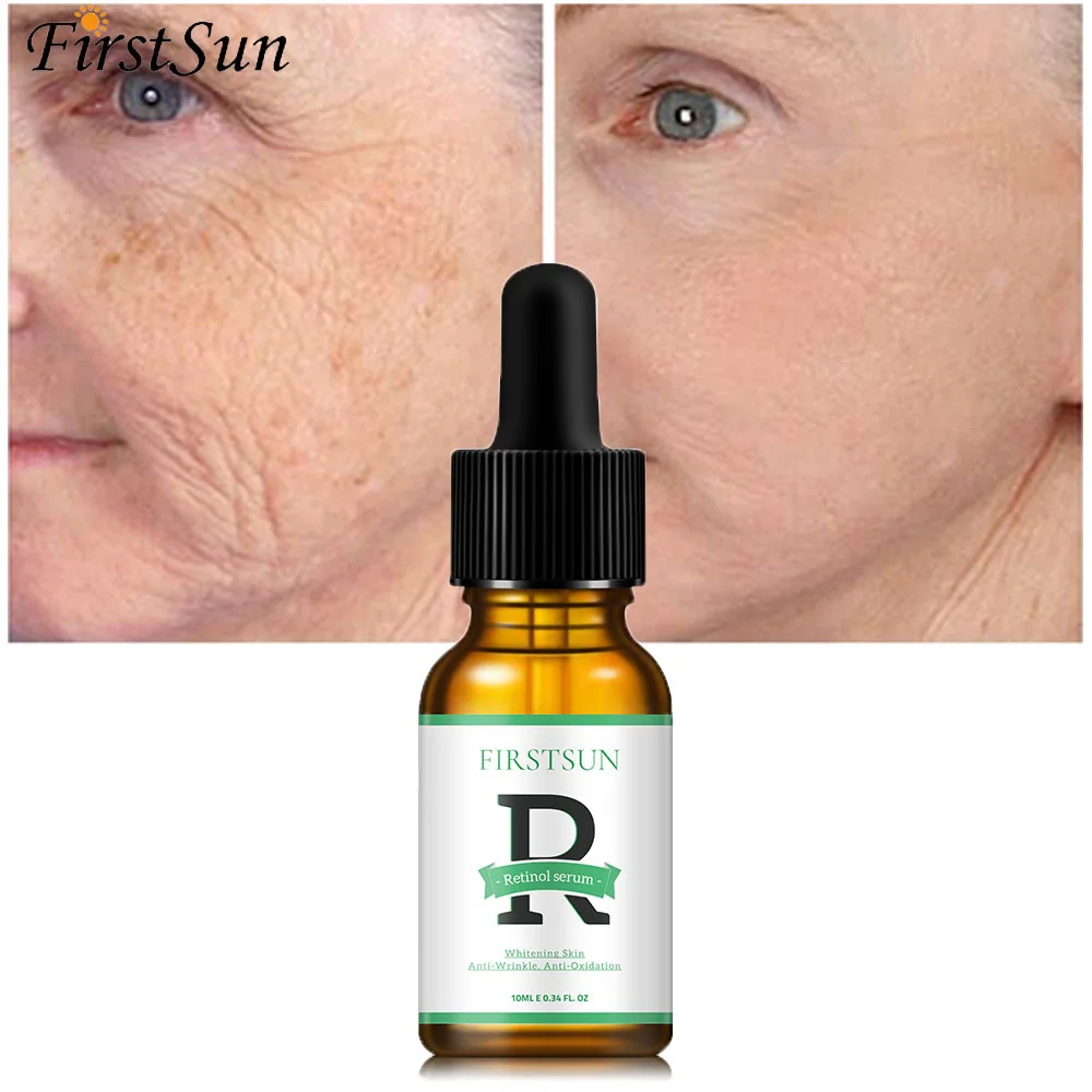 

Firstsun Retinol Anti Wrinkle Face Serum Vitamin C Moisturizer Whitening Cream Nourishing Fade Fine Lines Tighten Repair Essence