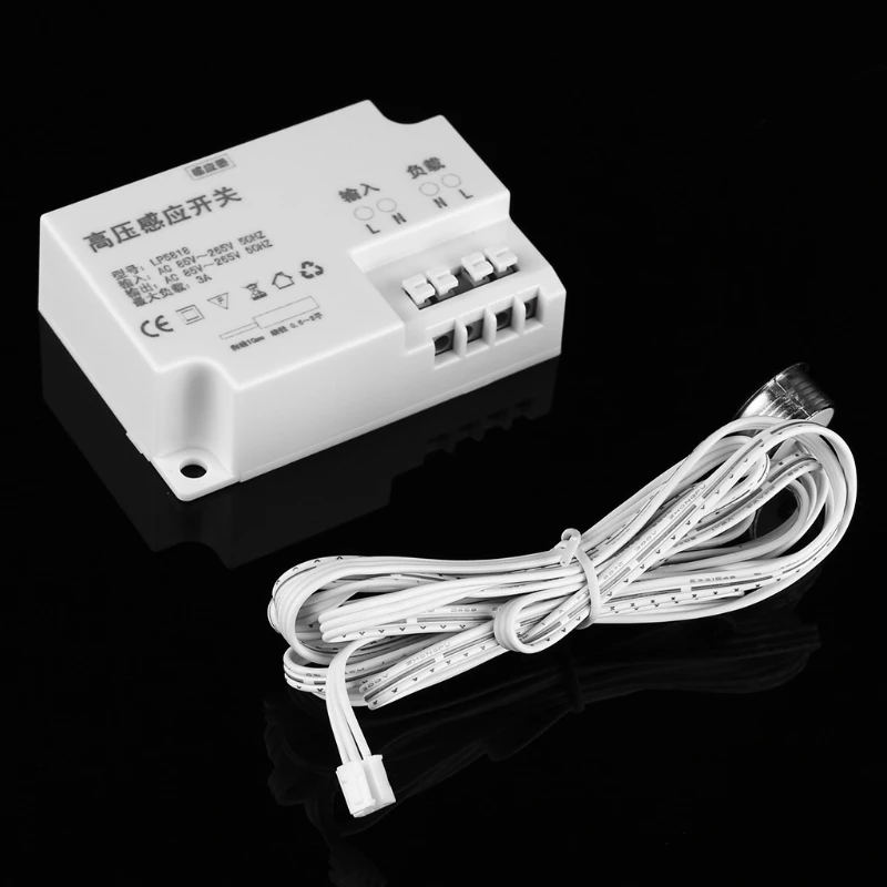 

AC 85V-265V 3A 1 Gang 1 Way Touch Sensor Switch for LED Light Lamp Electric Fan