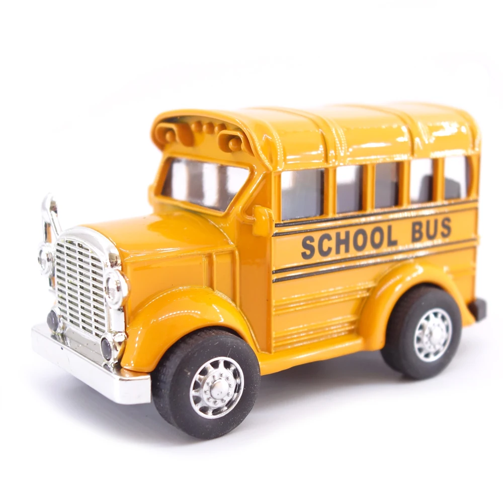 

1:38 High Simulation School Bus Alloy Pull Back Diecast Model Toy Car Vehicle Brinquedos Baby Toys Educational For Children Kids