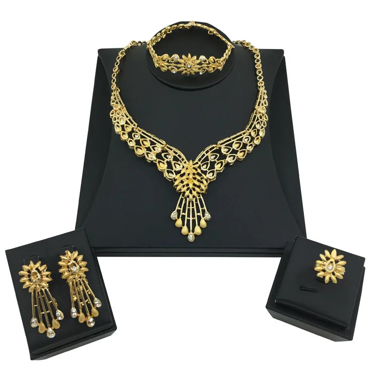 Арабские Ювелирные изделия украшенные драгоценными камнями серьги браслет