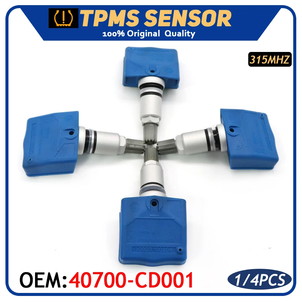 

40700-CD001 TPMS Tire Pressure Monitoring Sensor For Nissan Xterra Pathfinder Murano Frontier Infiniti FX45 315Mhz 40700CD001