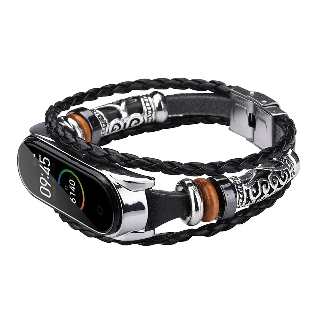Retro National Style Watchband For Xiaomi Mi Band 4 Strap xaomi xiomi xiami miband band4 miband4 Bracelet Band