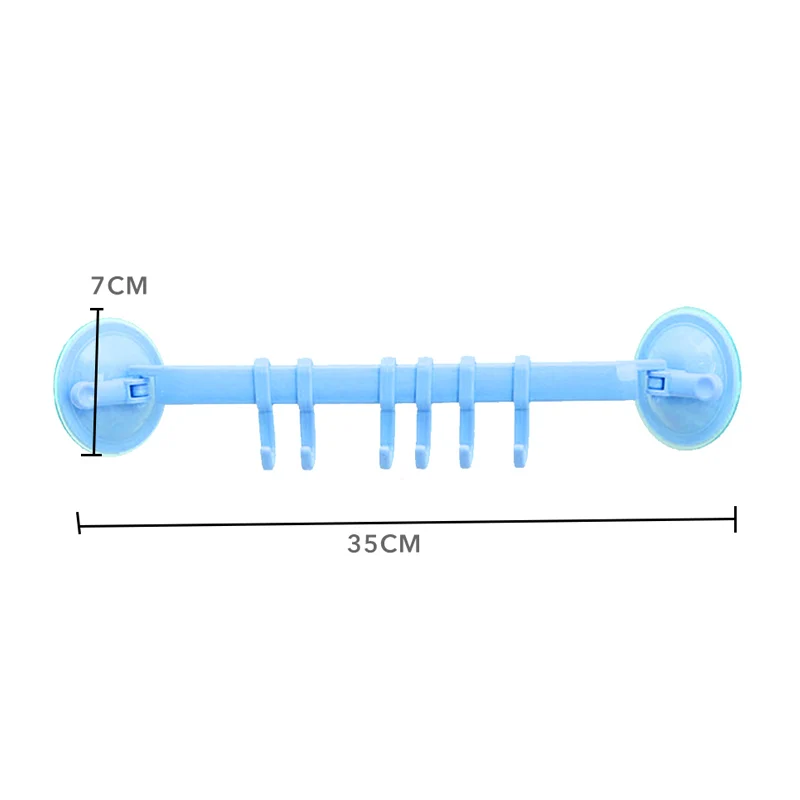 6 Row of Hooks Strong Adhesive Hook Bathroom Kitchen Hat Towel Hanger Over Door Hanging Rack Hold | Дом и сад