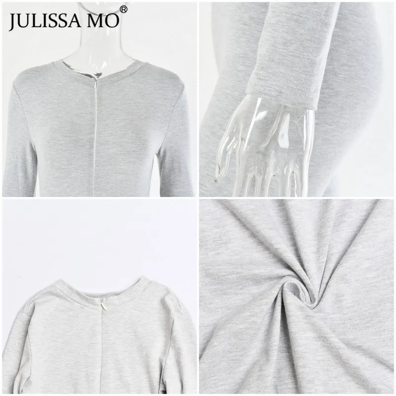 Женский хлопковый комбинезон JULISSA MO с V-образным вырезом и длинным рукавом на