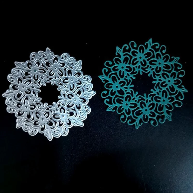 Кружевные пустотелые круглые металлические штампы трафареты для сделай сам