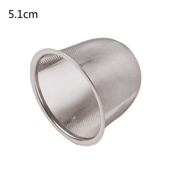 New Diameter 5.1-9CM Mesh Tea Infuser Reusable Tea Strainer Stainless Steel Teapot Leaf Spice Filter Drinkware Accessories - Цвет: A