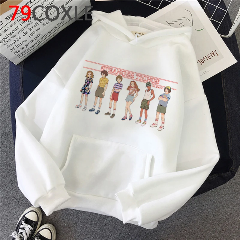 

Stranger Things hoodies female graphic printed hip hop anime female sweatshirts pullover anime