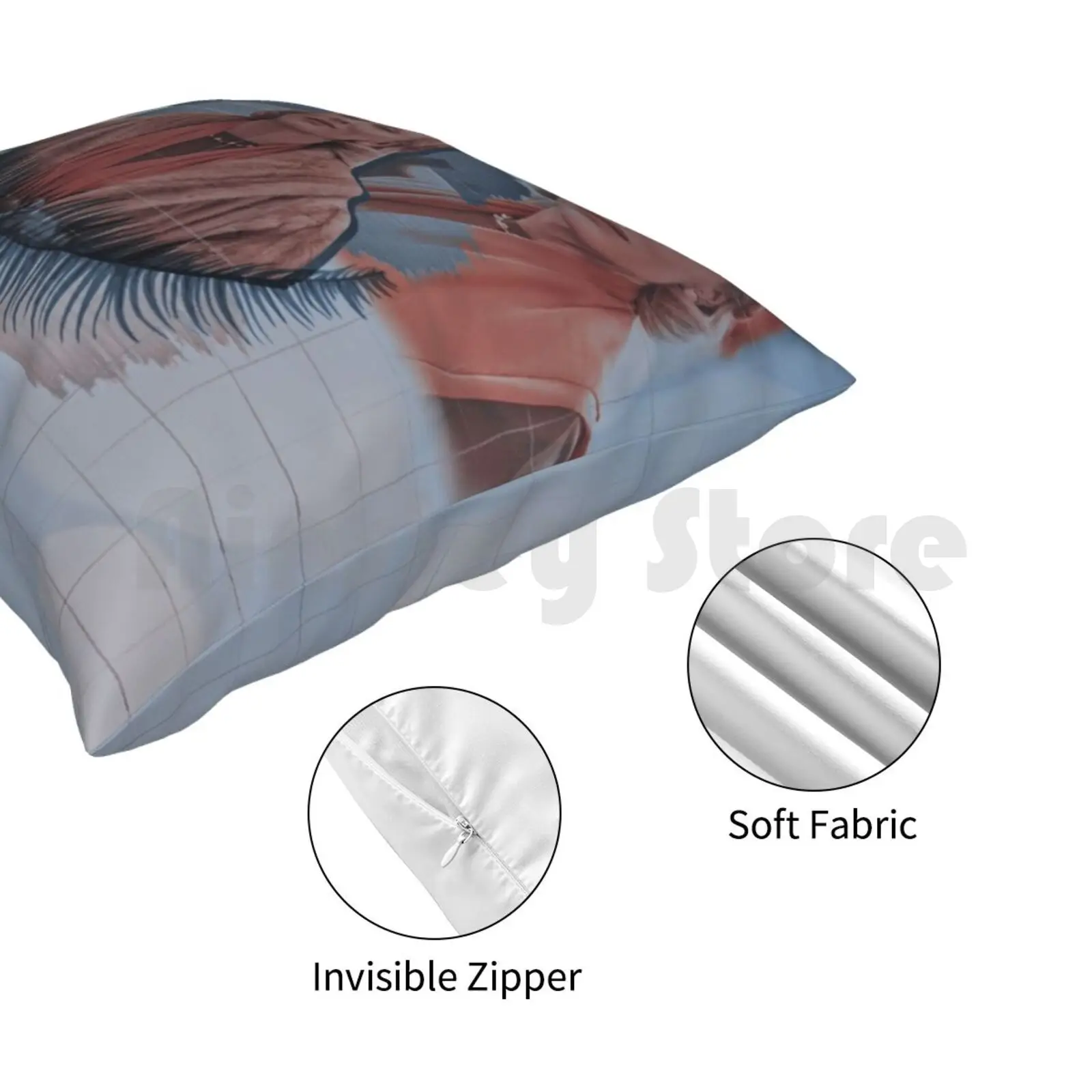 Подушка с принтом в виде цветов