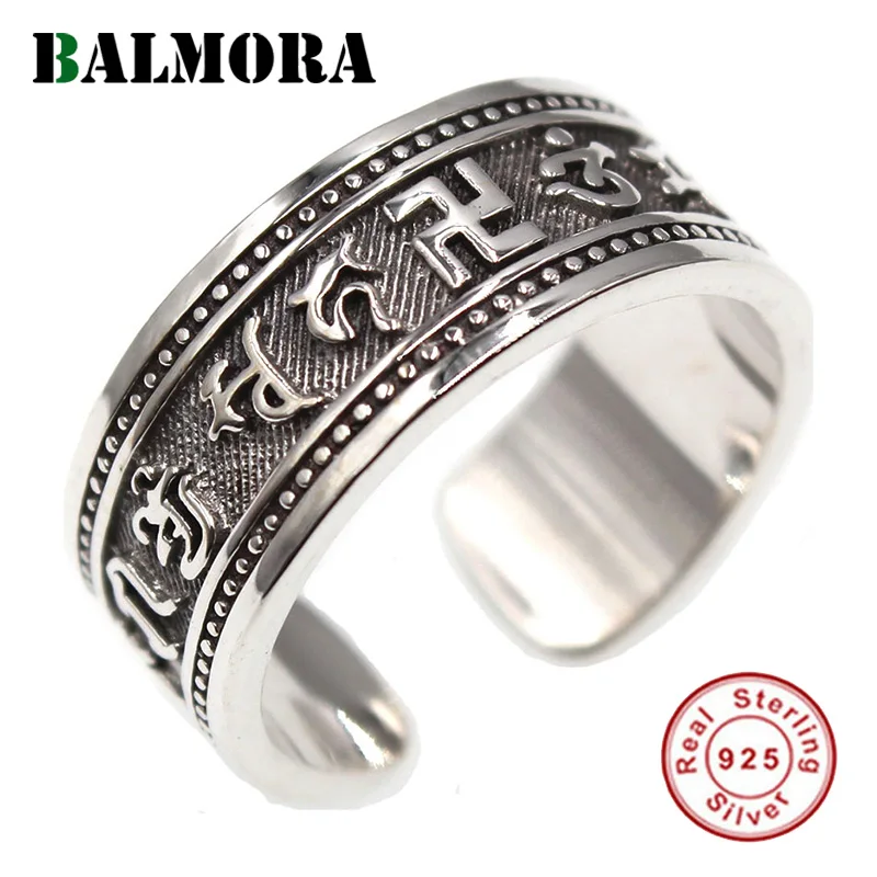 BALMORA 100% реальные ювелирные изделия из стерлингового серебра 925 пробы буддистские