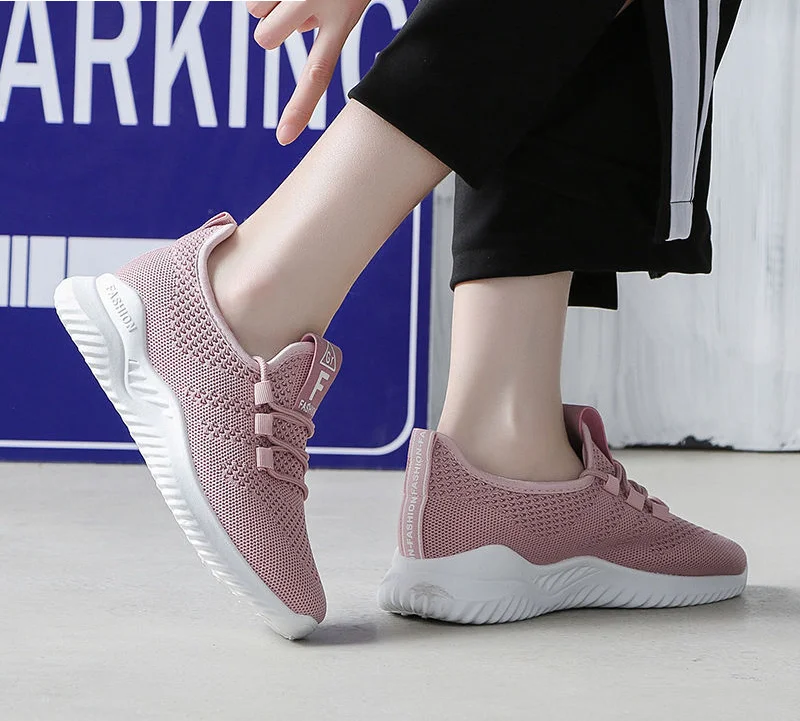 

Mesh Sneakers Female Students 2021 Spring Summer New Women's Shoes Korean Fashion Running White Shoe Breathable Mesh Shoes PDD17