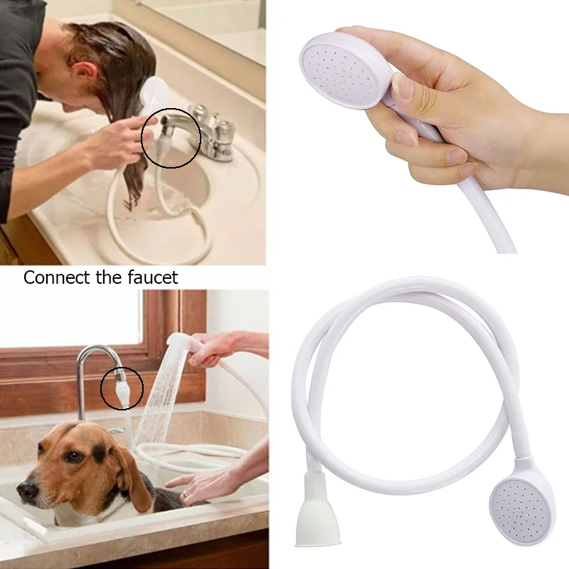 

Hair Cleaning Tools Dog Pet Shower Head Bath Sprayers Drains Strainer Bath Tub Hose Sink Washing Hair Pet Lave Water Spray