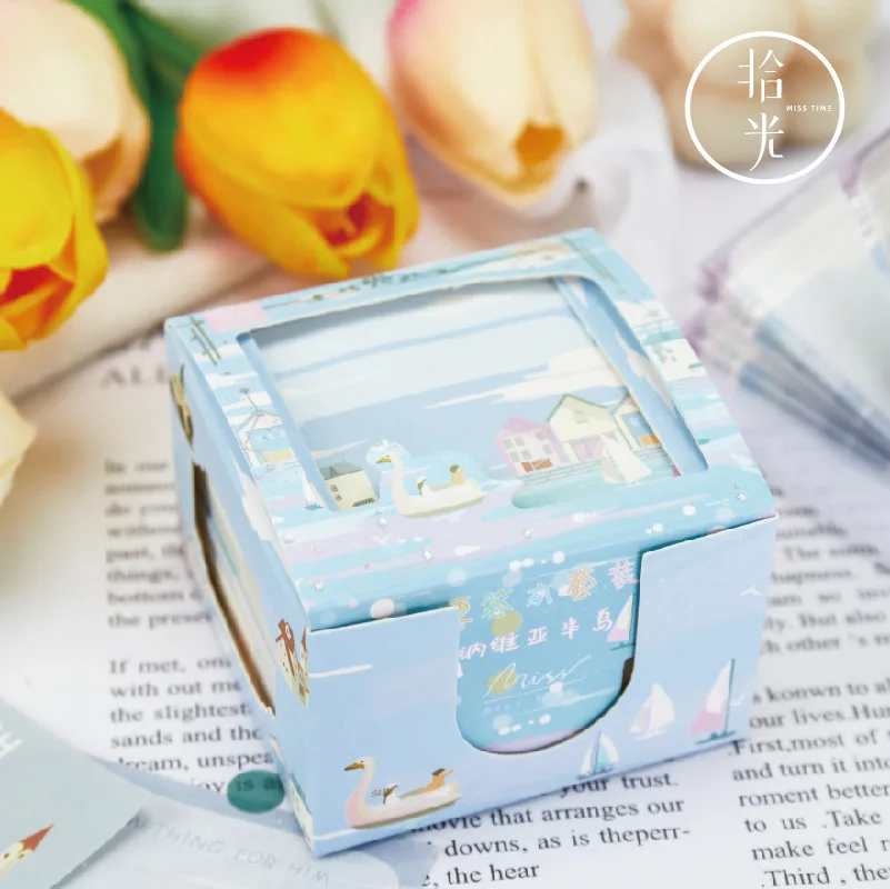 

400sheets/lot Memo Pads Sticky Notes Cute fresh retro Paper diary Scrapbooking Stickers Office School stationery Notepad