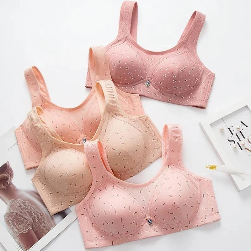 

Women's Wireless Bra Large Size Thin Comfortable Massage Gathered High Quality Push Up Bras