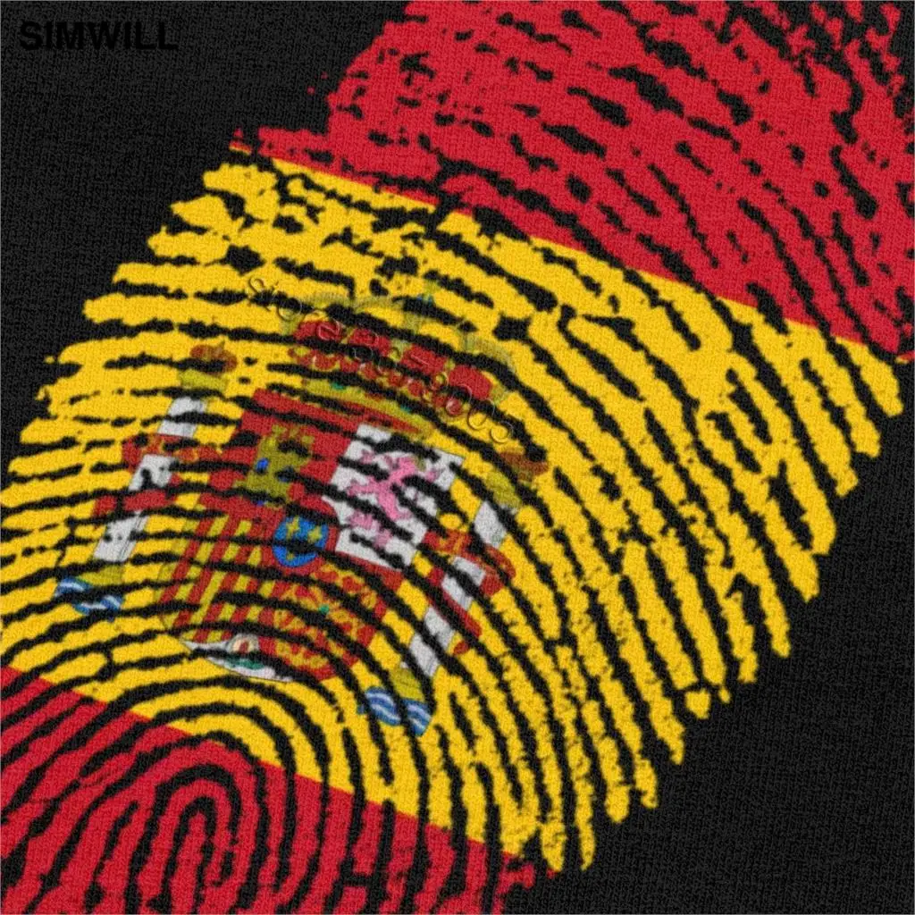 Винтажные футболки для мужчин из мягкого хлопка с изображением флага Испании