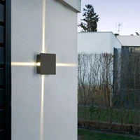 square 12w led indooroutdoor light fixture wall sconces lamp crosslight aisle garden