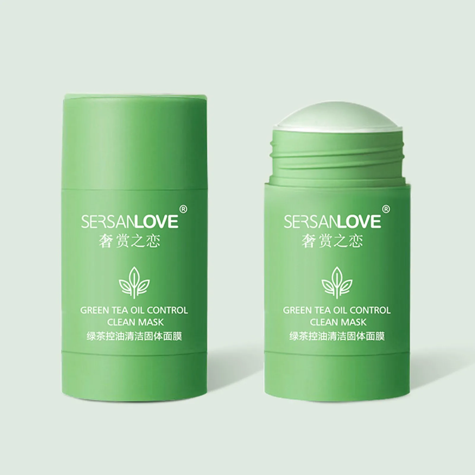 

Green Mask Stick Green Tea Cleansing Clay Stick Mud Mask Oil Control Whitening Eggplant Acne Care Face Skin Cleansing Mask