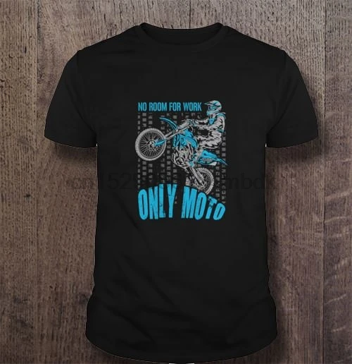 Мужская футболка без места для работы только мото женская футболка|Мужские