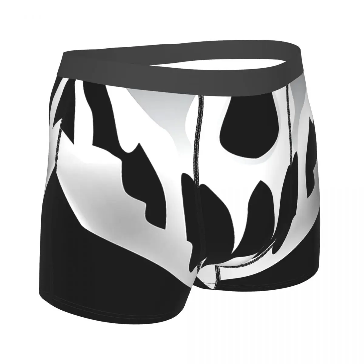 Нижнее белье с принтом костей черепов подгузников плавные векторные трусы