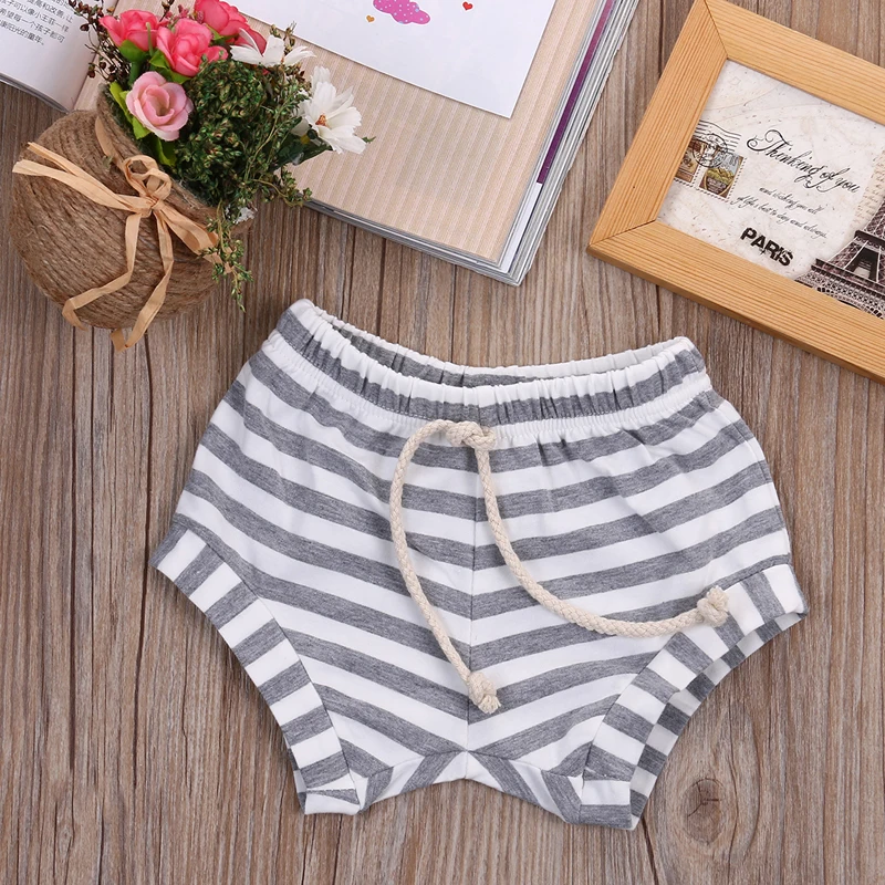 Stripped Straps Shorts Bottoms For Baby Girl Summer | Мать и ребенок